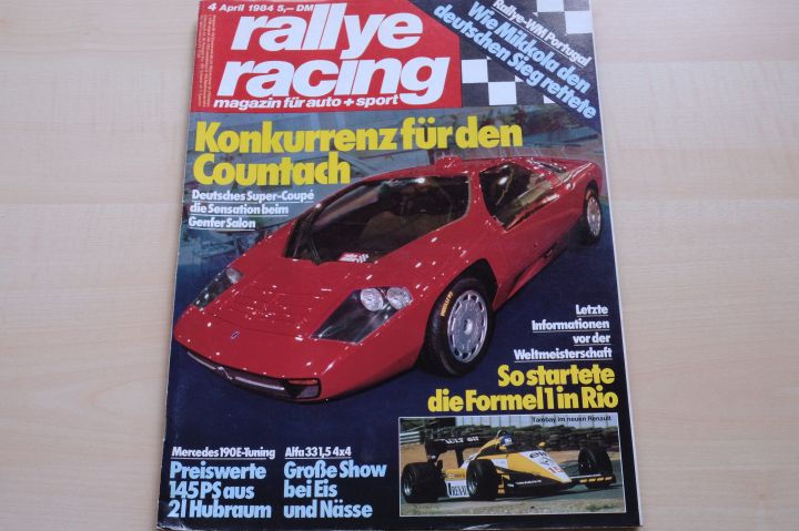Deckblatt Rallye Racing (04/1984)